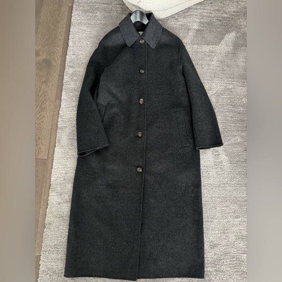 Toteme Gray Long Coat, sz 34 - Picture 2 of 6